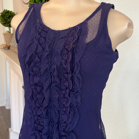 The Limited Purple Sleeveless Blouse - Picture 3 of 12